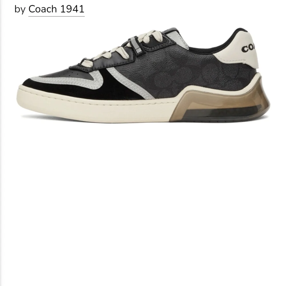 Coach 1941 Black Citysole Signature Court Sneakers - Picture 1 of 11